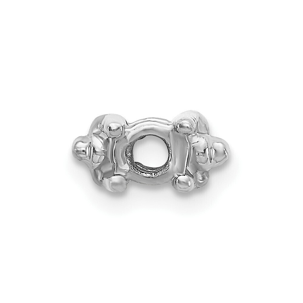 Kazi Luxury 14k White Gold Head, up to 3.25mm Dia., X855 Add-a-Diamond Bracelet